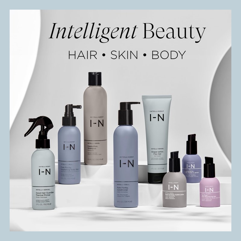 Intelligent Nutrients Amplifi-hair Blow Out Cream, Styling, Heat Protection, and Volume for All Hair Types, Vegan, 4 Oz