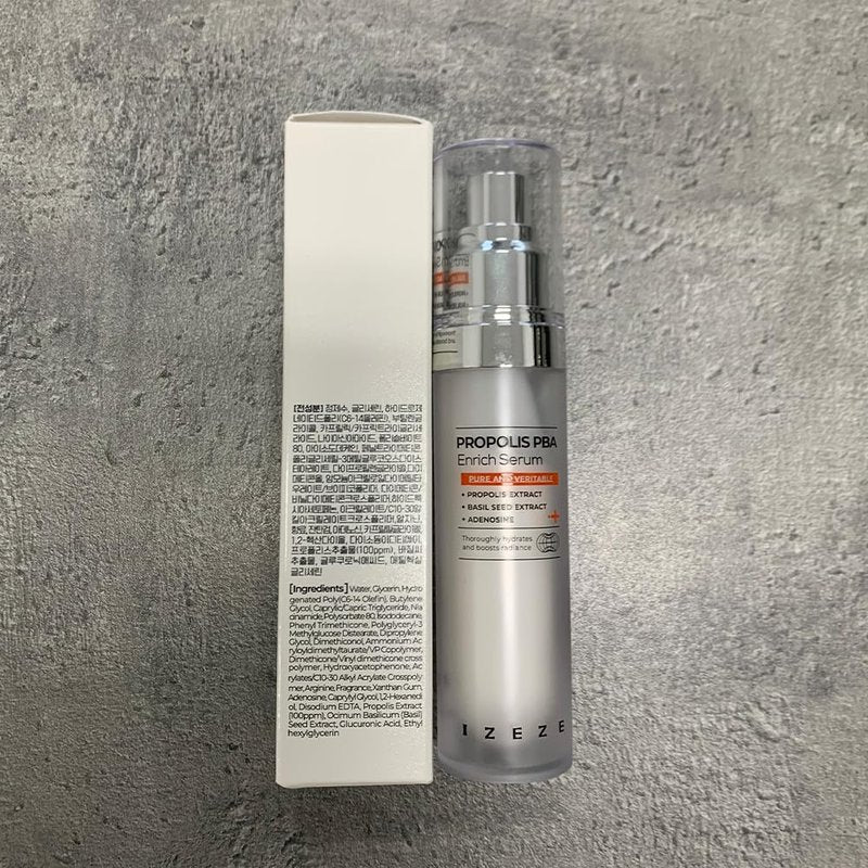 IZEZE PROPOLIS PBA Enrich Serum 1.01 fl.oz, 30 ml | Rich Nourishment for Glow Skin, Deep Hydration, Korean Skincare Niacinamide Serum, Skin Elasticity