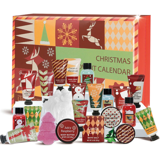 2025 Limited Edition Advent Calendar - Luxury Bath & Hand Cream Gift Set for Women