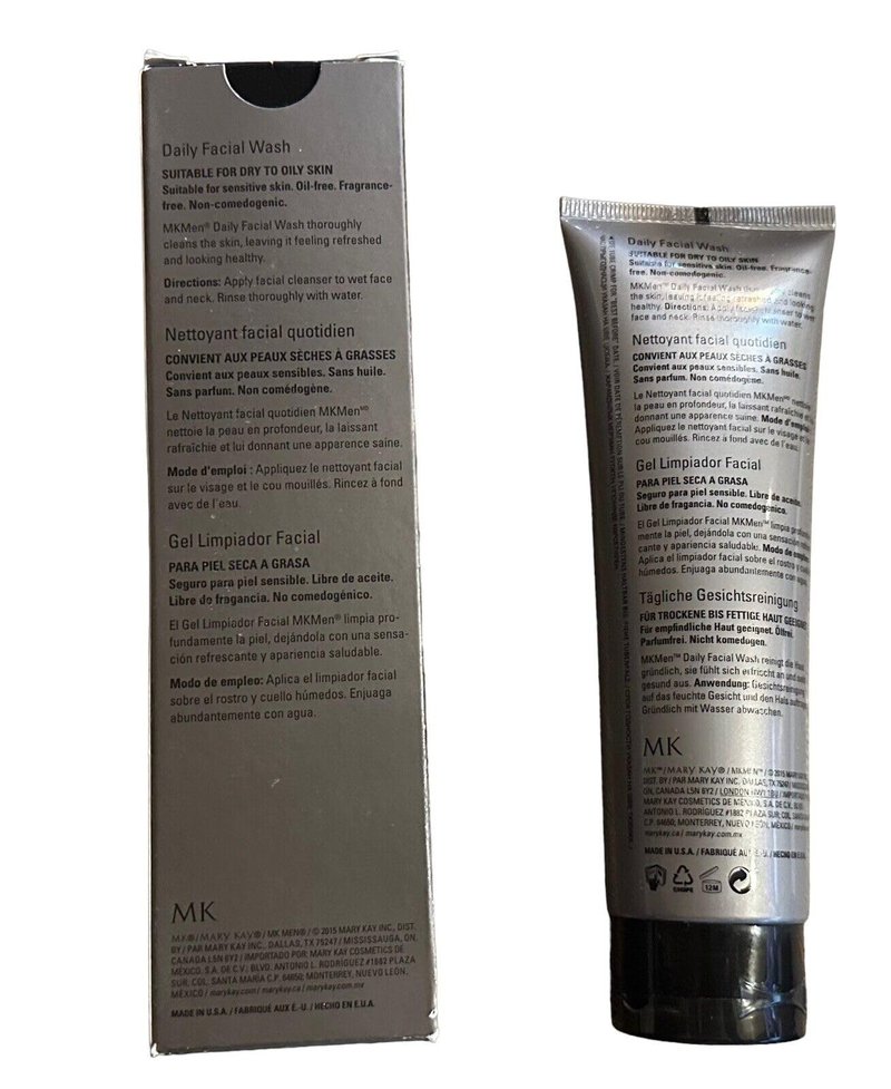 Mary Kay MK Men Daily Facial Wash Cleanser 3.3 fl. oz. / 95 ml