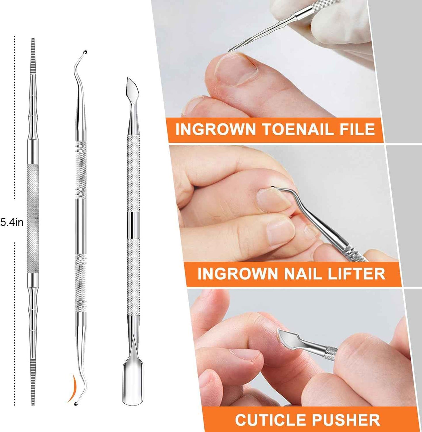 Heavy Duty Toenail Clippers for Seniors | Wide Opening for Thick & Ingrown Nails