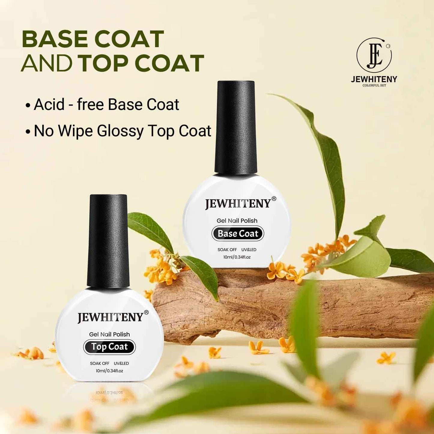 14PCS Poly Gel Nail Extension Kit - Includes 10ML Gel Top & Base Coat Set