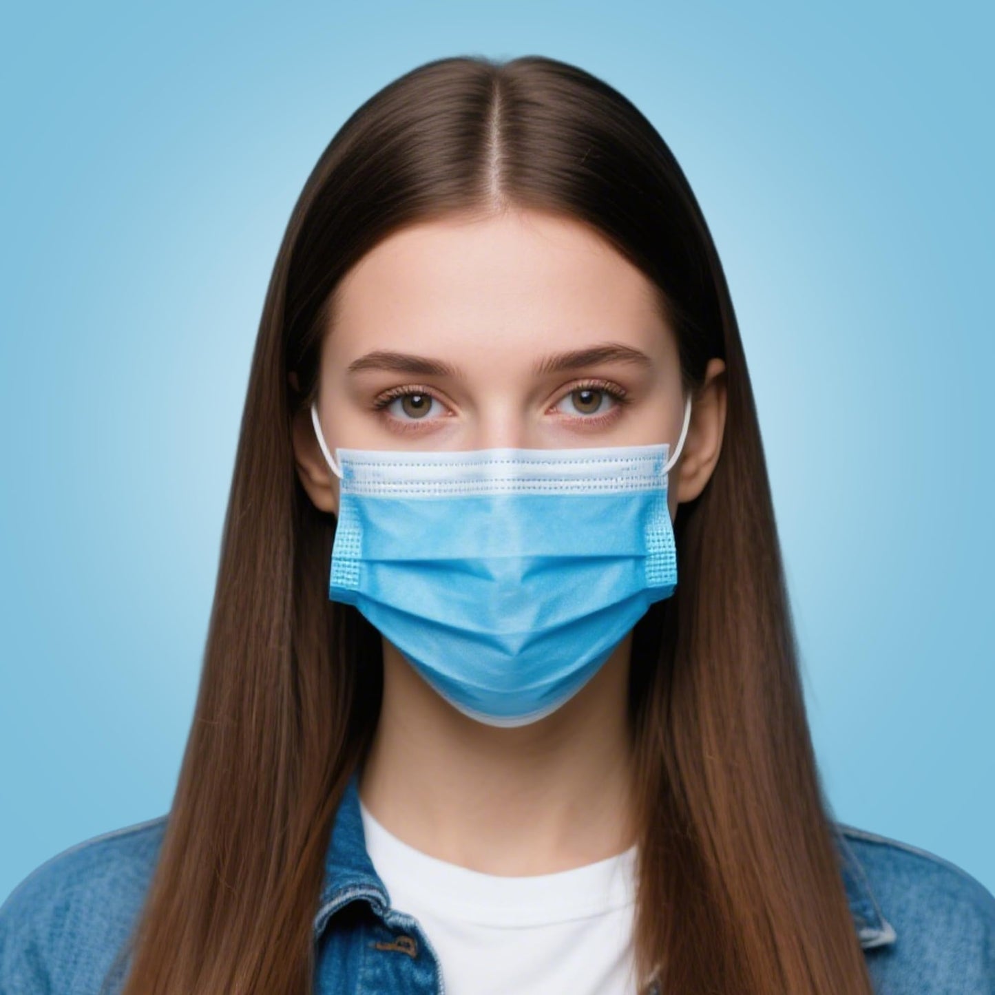500 Pcs Blue Disposable Face Masks, 3 Ply Face Masks Disposable for Adults, Disposable Blue Mask