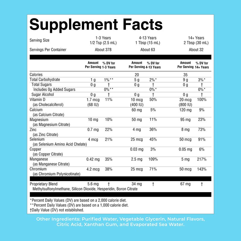 MaryRuth's Liquid Nighttime Multimineral | NO Melatonin | Bedtime Routine | Magnesium Citrate | Calcium | Zinc | Vitamin D3 | Available in 4 Flavors | Vegan | Sugar Free | Gluten Free | 32 Oz