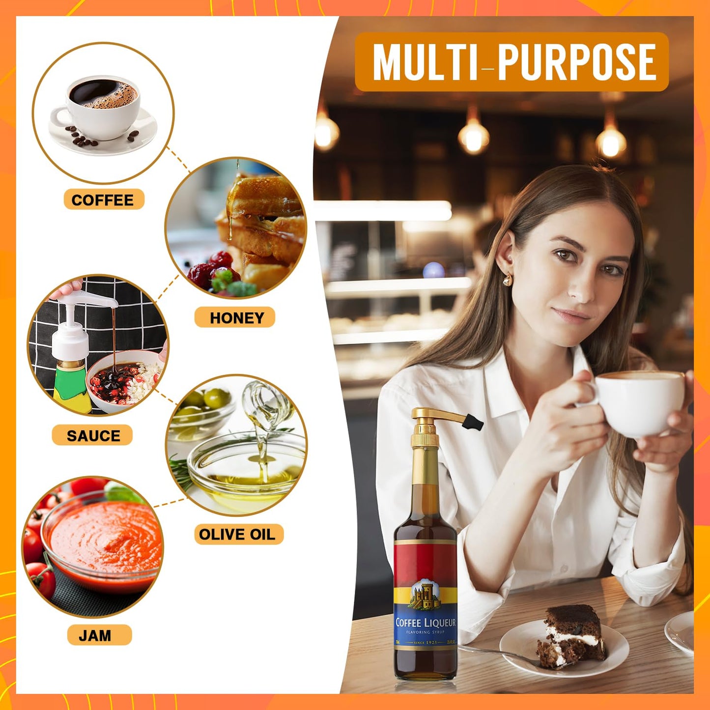 100 Pack Coffee Syrup Pump Tip Covers Black Rubber Pourer Cap Syrup Cap for Syrup Pump Keep Syrup Sugar Condiments Olive Clean Preserved, Fit Pour Dispenser, Oil Liquor Bottle, Long Lotion Pumps