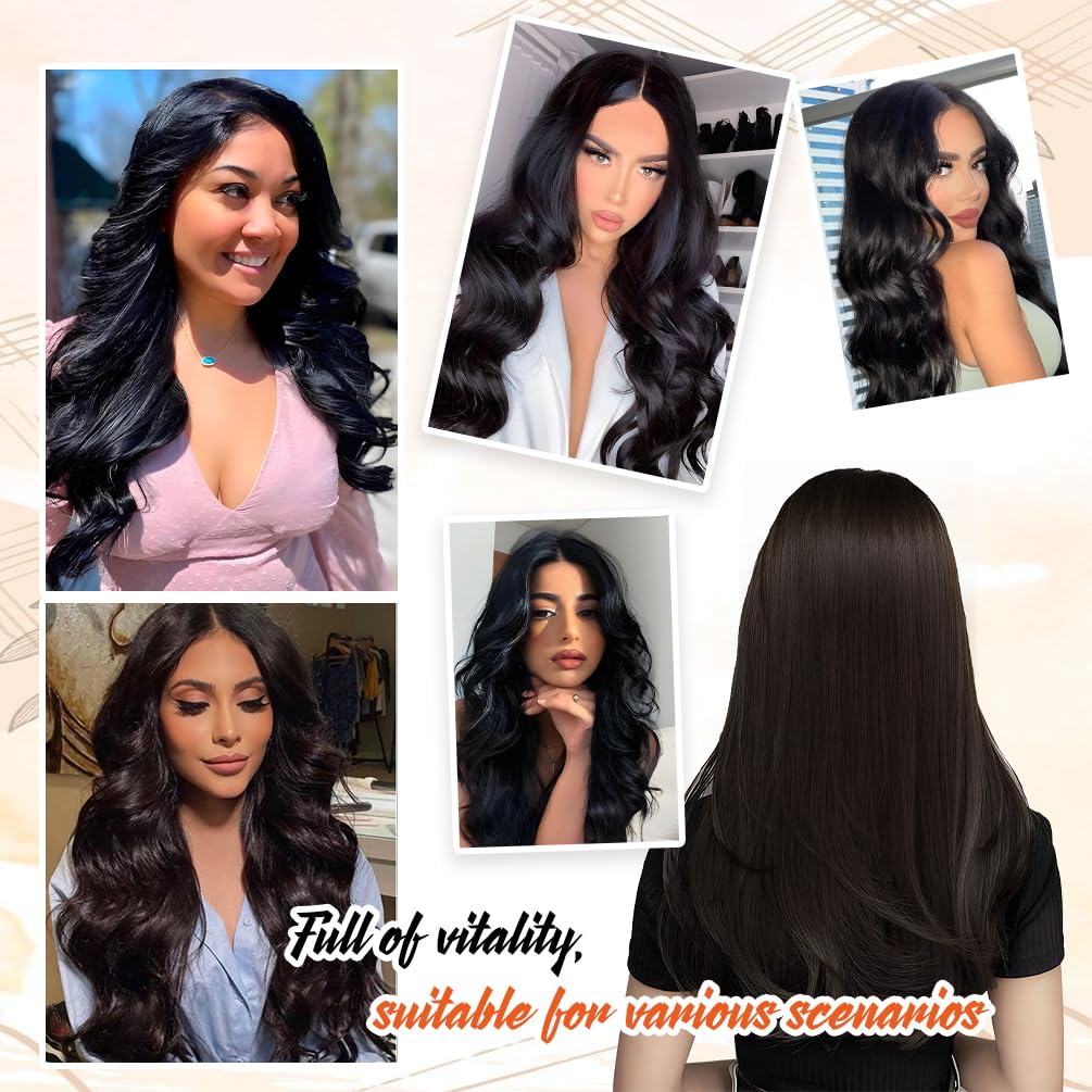 Invisible Wire Hair Extensions - 12 Inch 70G Real Human Hair | Light Blonde Highlighted Clip-Ins, 100% Remy Quality