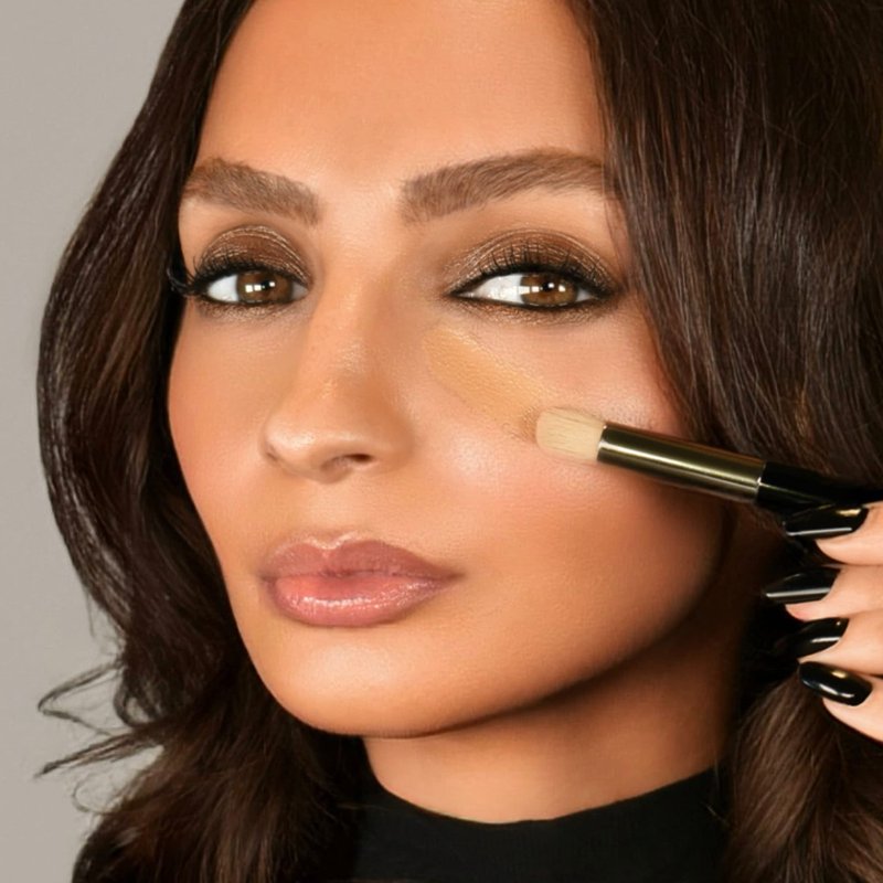 MĒTIER Luxury Concealer Brush for Seamless Blending, Vegan Fibers