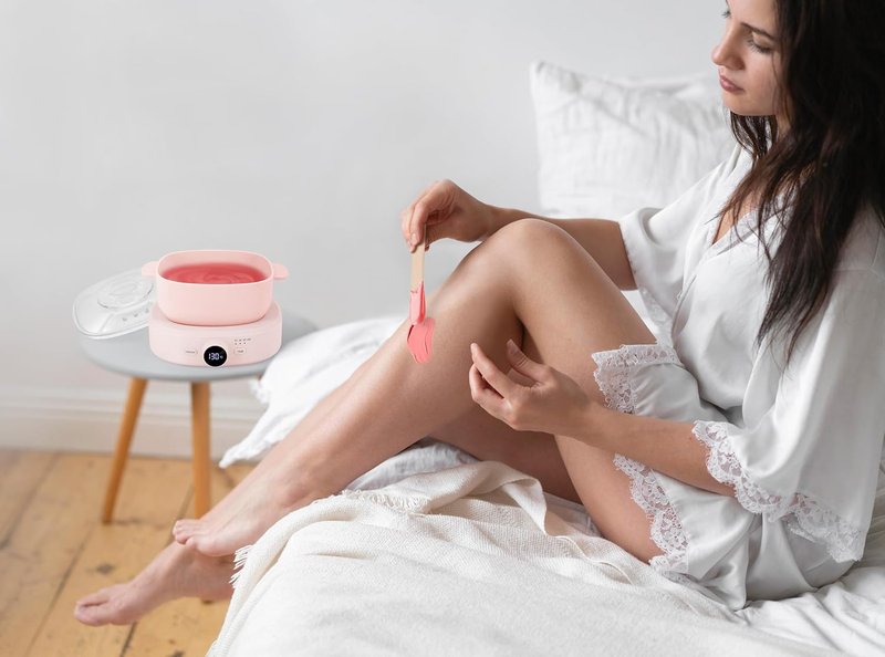 Professional Wax Warmer for Hair Removal - Adjustable Temperature, Digital Display & Timer | Silicone Bowl Included