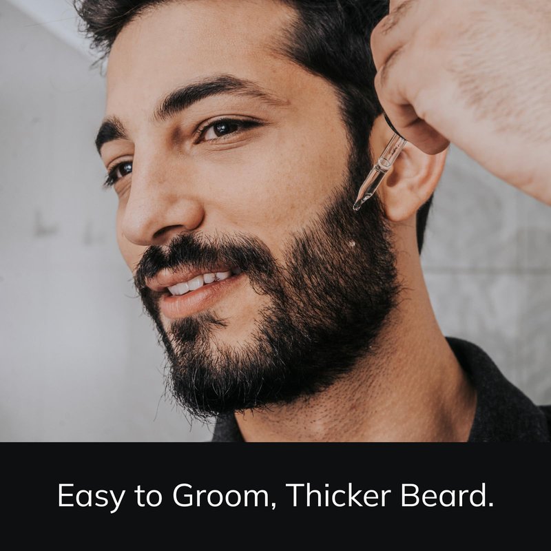 Detroit Grooming Co. Beard Oil & Beard Butter Bundle – Black (Cedarwood & Amber Scent) – Beard Hydration Set with Vitamin E & Sunflower Oil