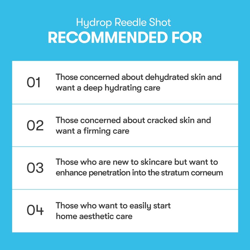 VT COSMETICS Hydrop Reedle Shot 100 Serum with Hyaluronic Acid & Hydrating Exosome Microneedling Formula, Korean Skin Booster, 1.69 fl oz(50ml)