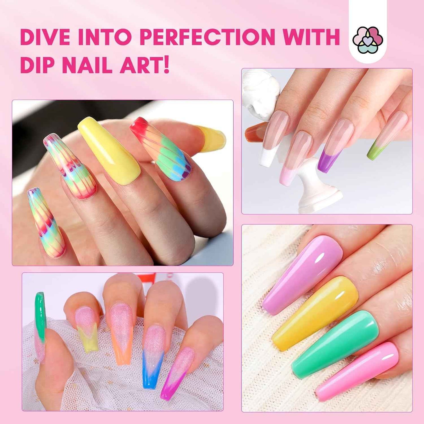 SAVILAND 30-Color Dip Powder Nail Kit with UV Light & Nail Drill - Starter Set for Spring/Summer