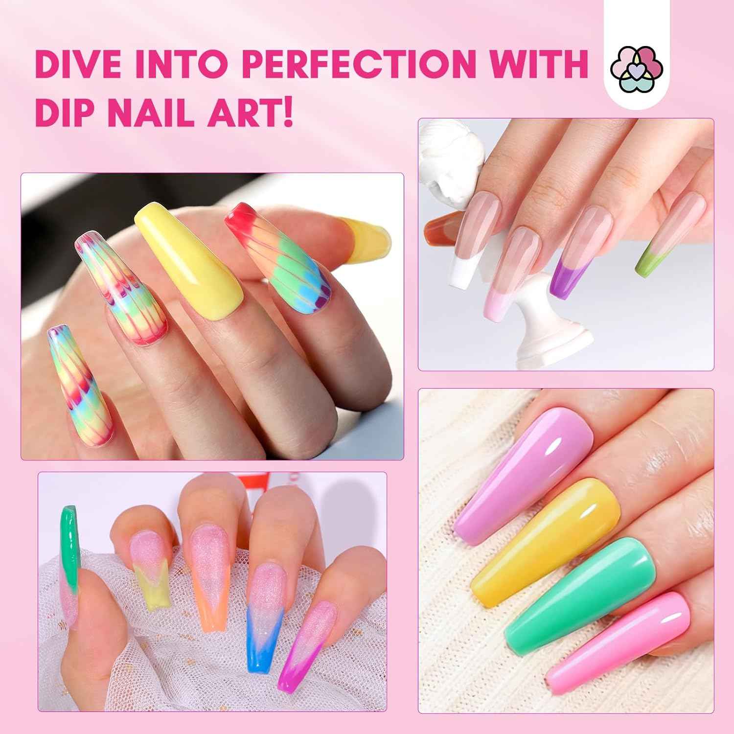 SAVILAND 30-Color Dip Powder Nail Kit with UV Light & Nail Drill - Starter Set for Spring/Summer