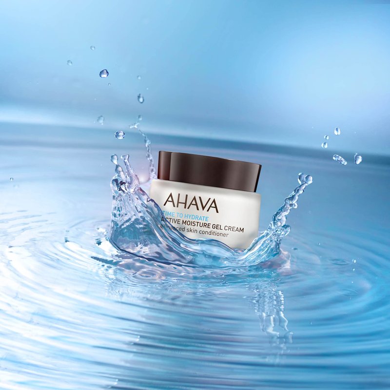 AHAVA Time To Hydrate Active Moisture Gel Cream, Advanced Skin Conditioner - Ultra Fresh Moisture Suspending Gel-Cream for Rejuvenation, Instant Hydration & Vitality, Combats Dehydration, 1.7 Fl.Oz