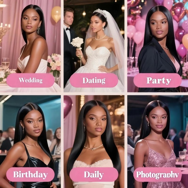 MXMaoYiCTR Human Hair Bundles,Straight Bundles Human Hair, 10 12 14 Inch 12A Grade Quick Weave Brazilian Straight 100% Unprocessed Virgin Hair Extensions Soft Double Weft Wave Natural Black.