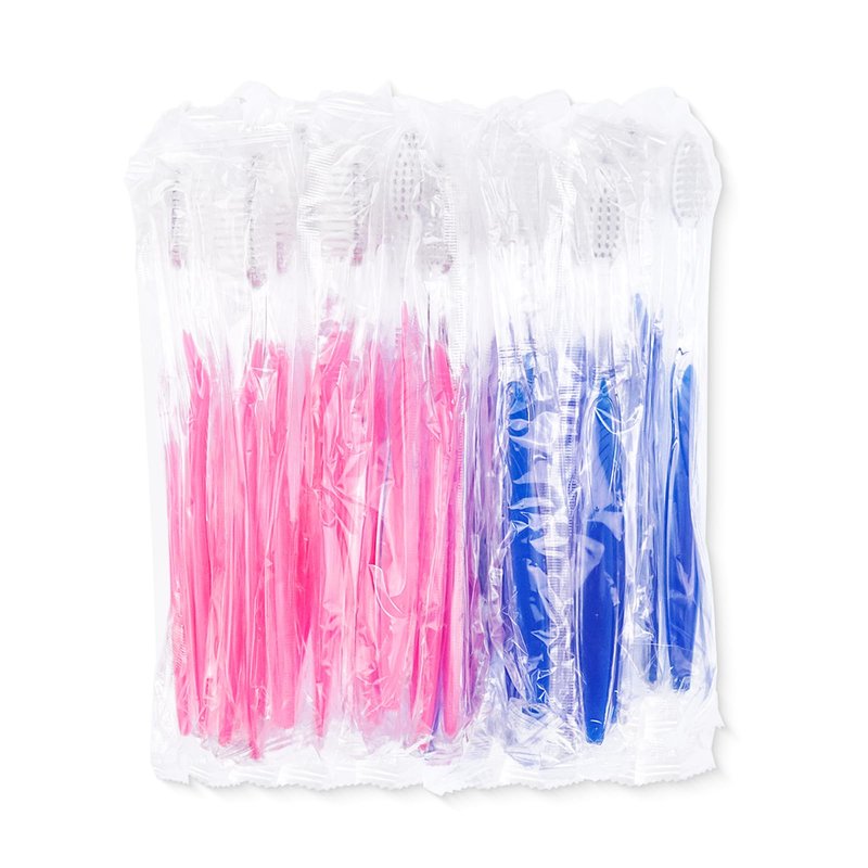 HQSLsund 150 pcs Prepasted Disposable Toothbrushes Bulk Individually Wrapped Pre Pasted Soft Bristle Tooth Brush Set Travel Toothbrushes for Homeless Gift Hotel Camping Travel