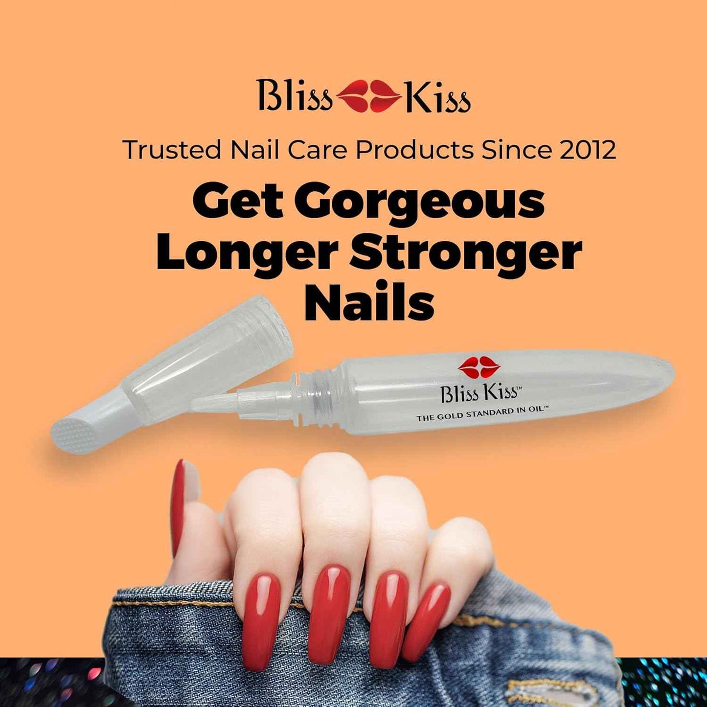 Bliss Kiss Nail Oil Pen & Simply Pure Cuticle Oil Bundle - 15ml Refillable Set