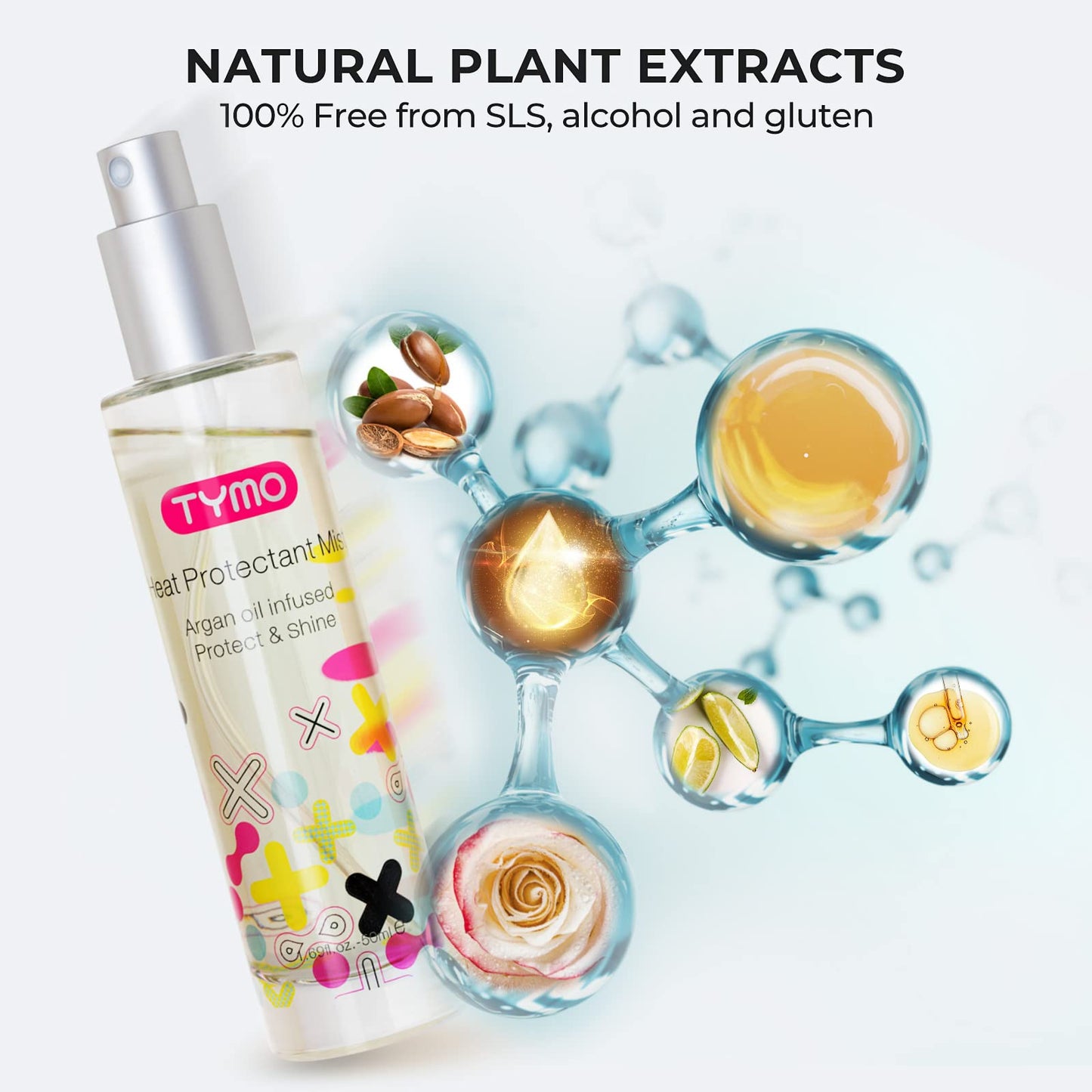 TYMO Heat Protectant Spray Hair Oil Spray