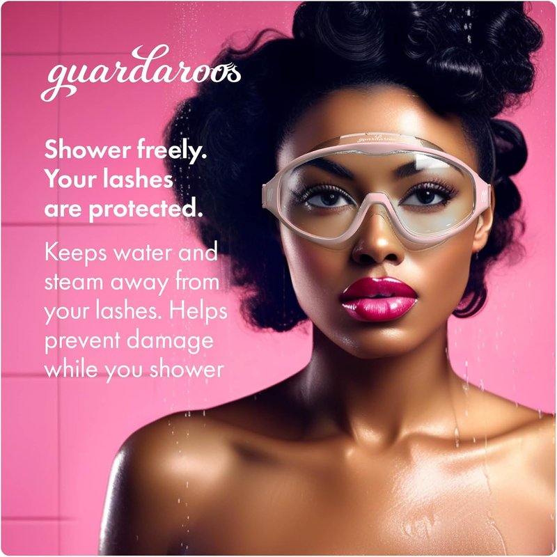 Lash Extension Goggles - Anti-Fog Eyeshield for Shower, Bath & Pool | Comfortable Fit