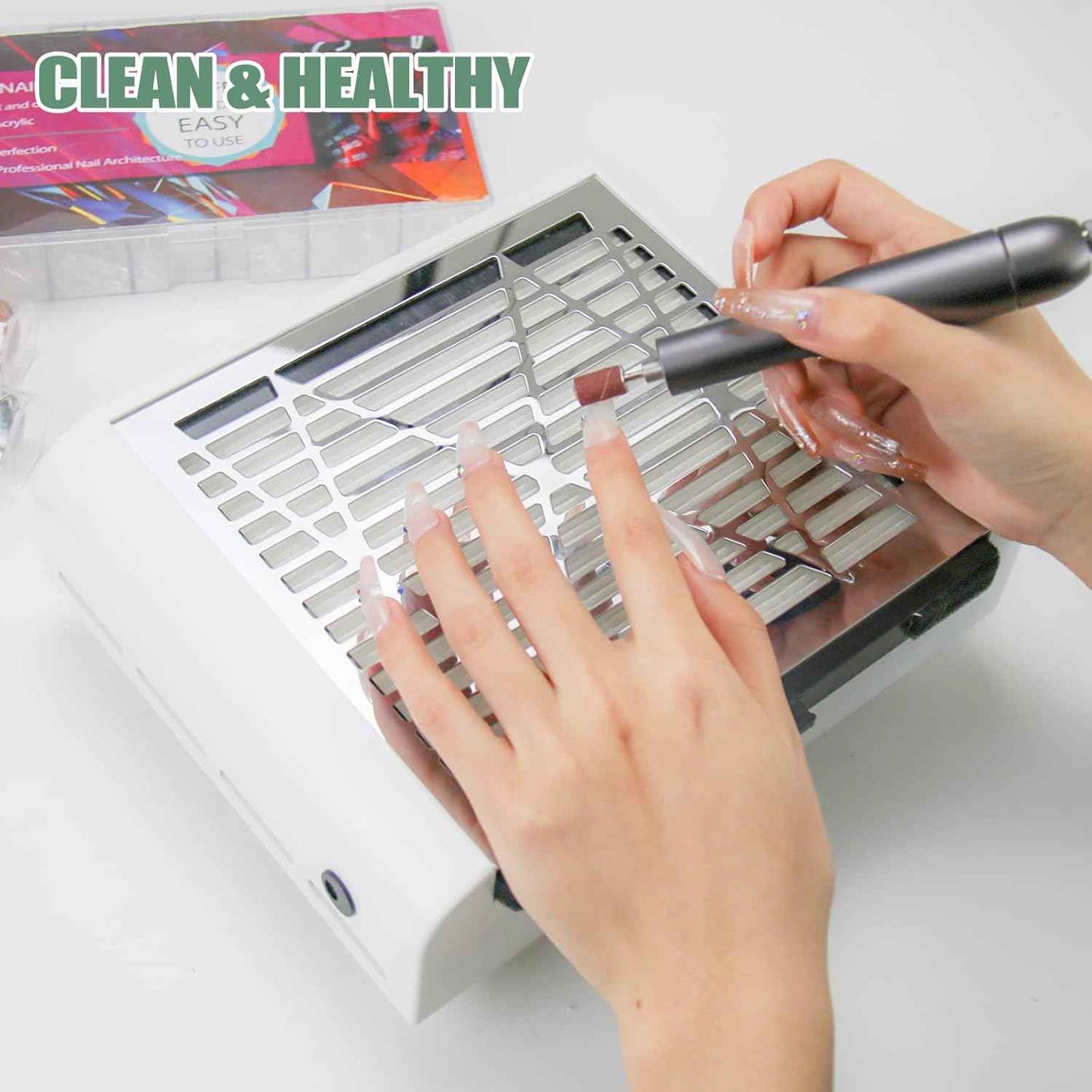 Nail Dust Collector Stand for Professional Nail Care - BQAN