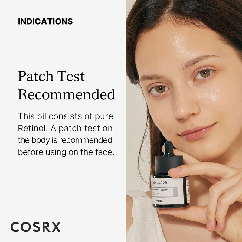 COSRX Retinol 0.5 Oil, Anti-aging Serum with 0.5% Retinoid Treatment for Face, Reduce Wrinkles, Fine Lines, Gentle Skincare for Day & Night, Not Tested on Animals, Korean Skin Care
