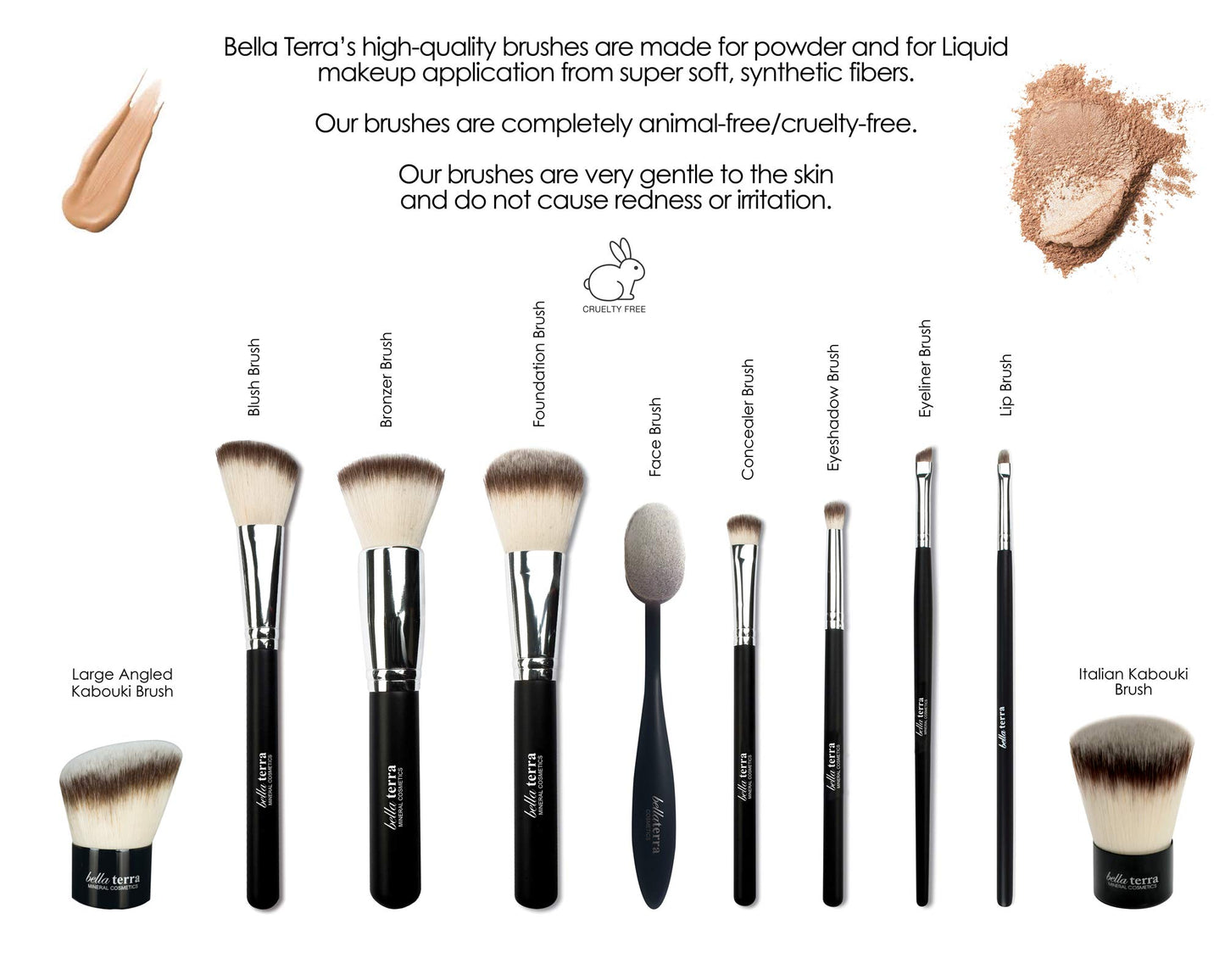 BellaTerra Cosmetics Mineral Powder Foundation – Natural | Soft Neutral Shade with Matte Finish | Long-Lasting, Buildable Mineral Formula for Everyday Wear 9g