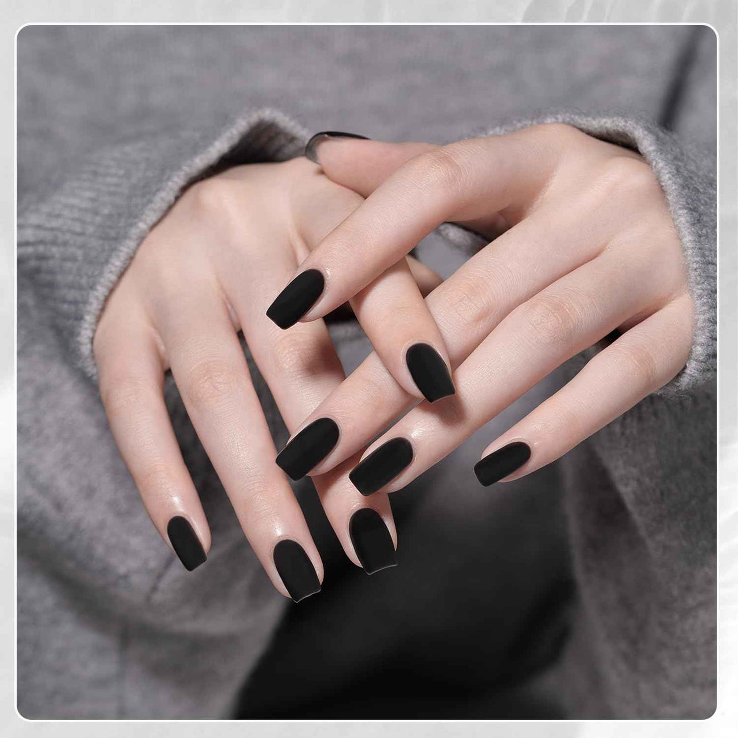 Cat Eye Gel Nail Polish Set with Glitter & Matte Top Coat - 6 Colors