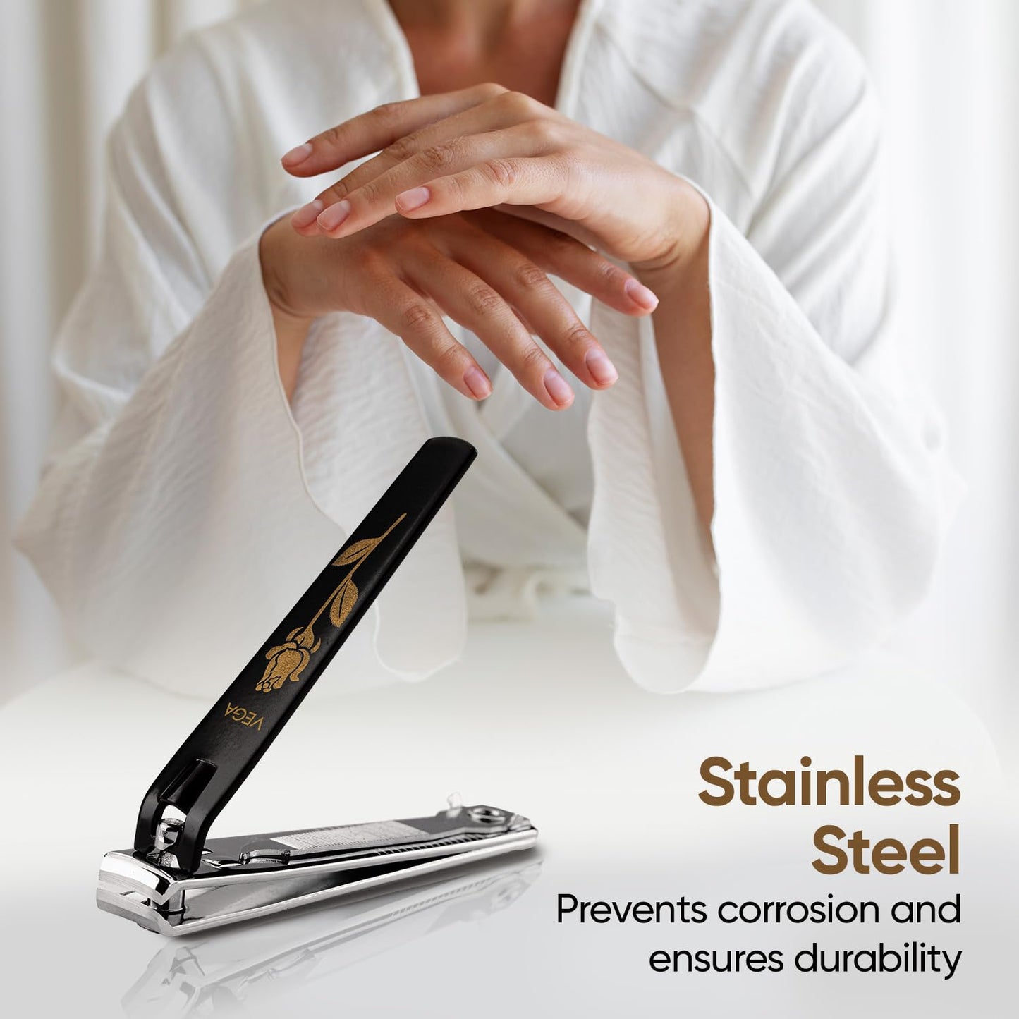 Vega Large Nail Clipper - Black 1 Pcs by Vega Product