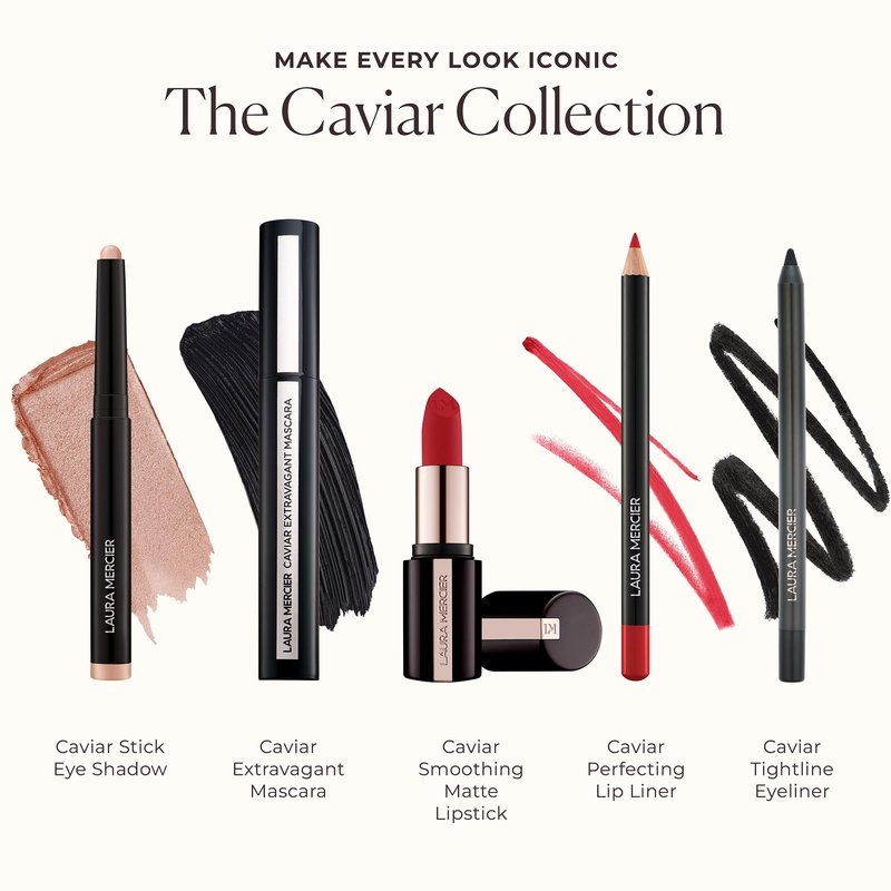 Laura Mercier Caviar Stick Cream Eyeshadow: Matte Finish, 24HR Wear, Long Lasting, Rich Color, Easily Blendable and Buildable, Waterproof, Hyaluronic Acid Infused, Eyeshadow Stick Set, Au Natural