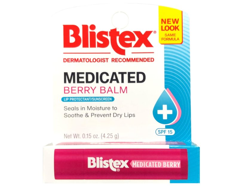 Blistex Medicated Lip Balm, SPF 15, Berry.15-Ounce Tubes (12 Pack)