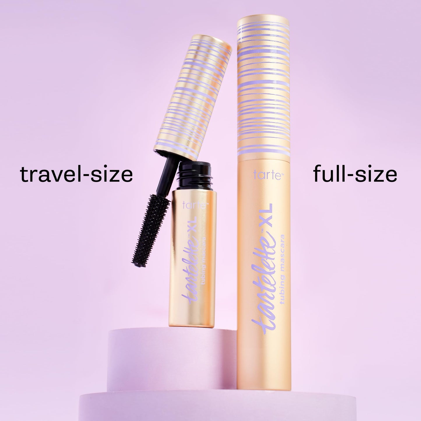 tarte tartelette XL tubing mascara – Lash Extensions in a Tube with Peptide, Extra-Bold Buildable Length & Volume, Smudge-Proof Longwear, Easy-to-Remove, Vegan & Cruelty-Free, full size, black