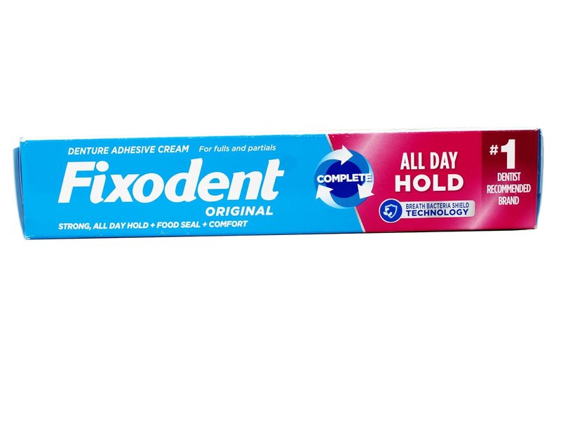 Fixodent Original Denture Adhesive Cream - Strong Hold, 2.4 oz | 4 Pack