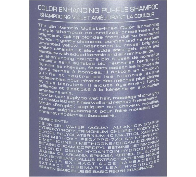 color enhancing purple shampoo