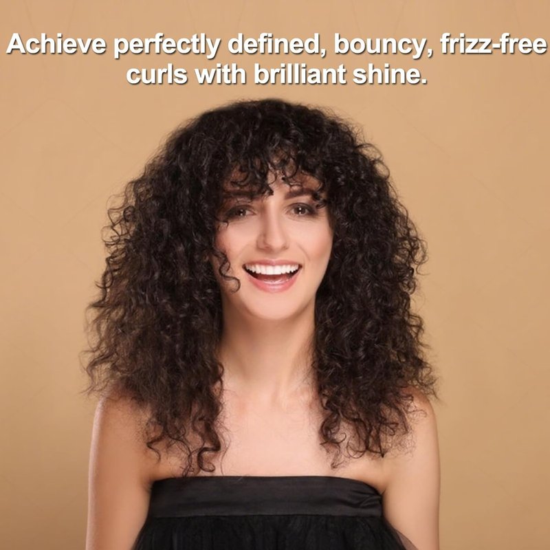 Hair Diffuser for Curly Hair - Professional Frizz-Free Blow Dry Attachment | 1.57"-2" Nozzle, Black