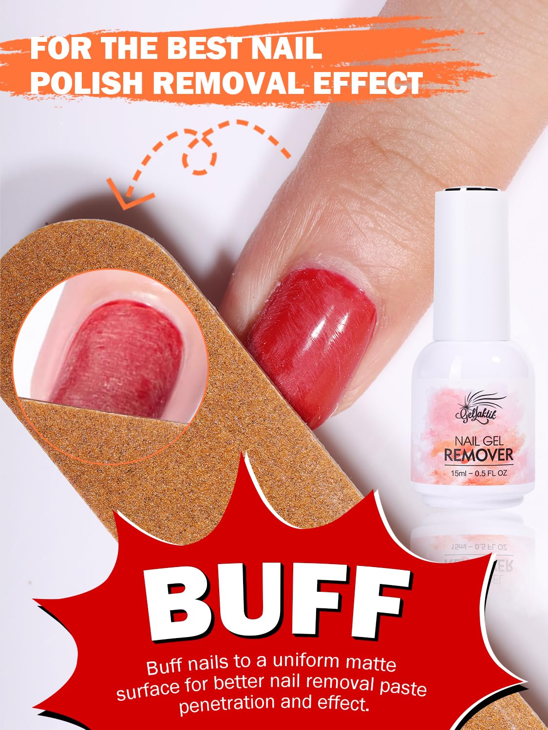 Gel Polish Remover Kit - 3 x 18ml with Cuticle Oil & Liquid Latex Tape, Fast 3-5 Min Removal