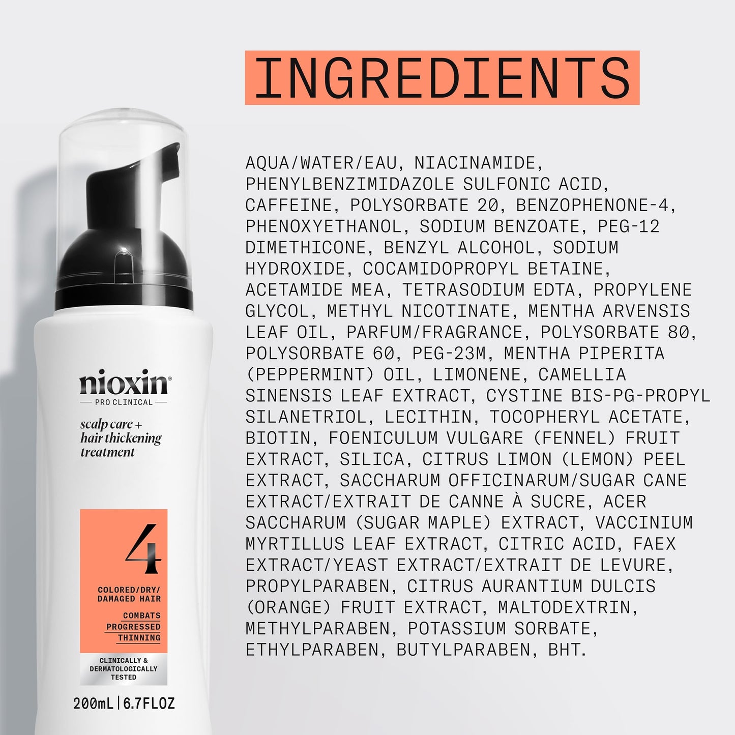 Nioxin System 4 | Scalp Care | Leave-In Treatment | Colored Damaged Hair