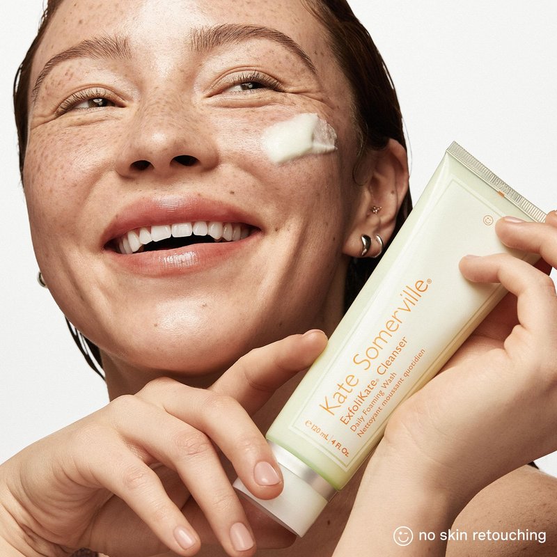 Kate Somerville ExfoliKate Cleanser – Daily Exfoliating Foaming Face Wash, Clinically Formulated Glycolic Acid and Lactic Acid Gentle Facial Scrub, Travel-Size, 1.7 Fl Oz