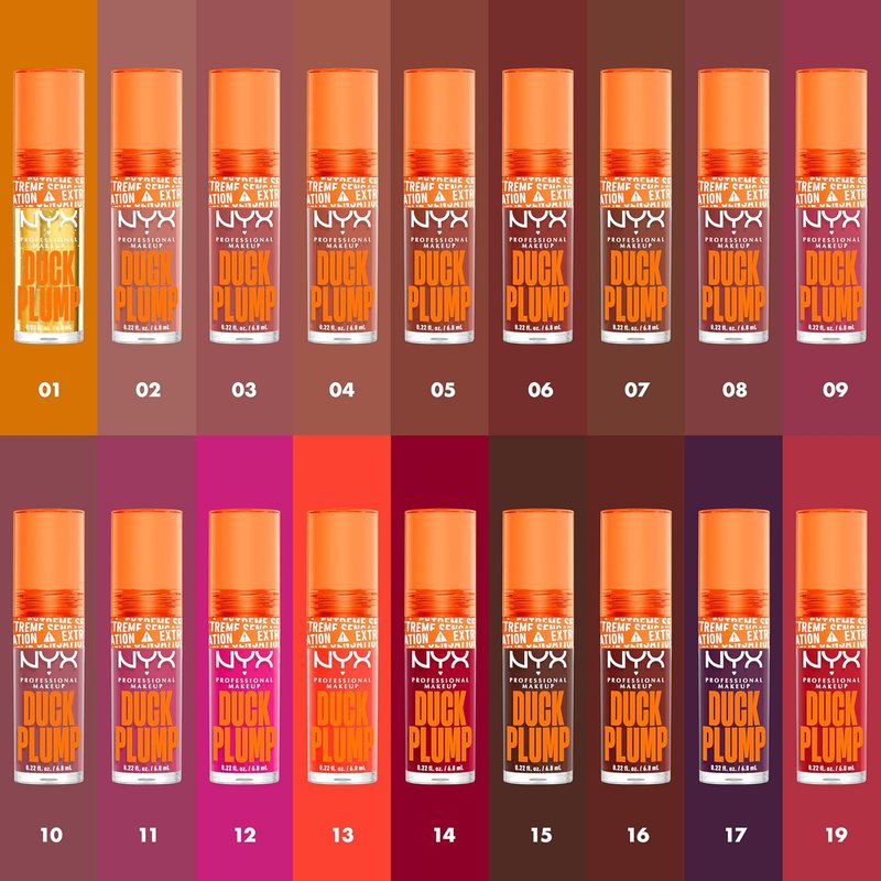 NYX Professional Makeup Duck Plump Lip Gloss - High Pigment Lip Plumper in Clearly Spicy