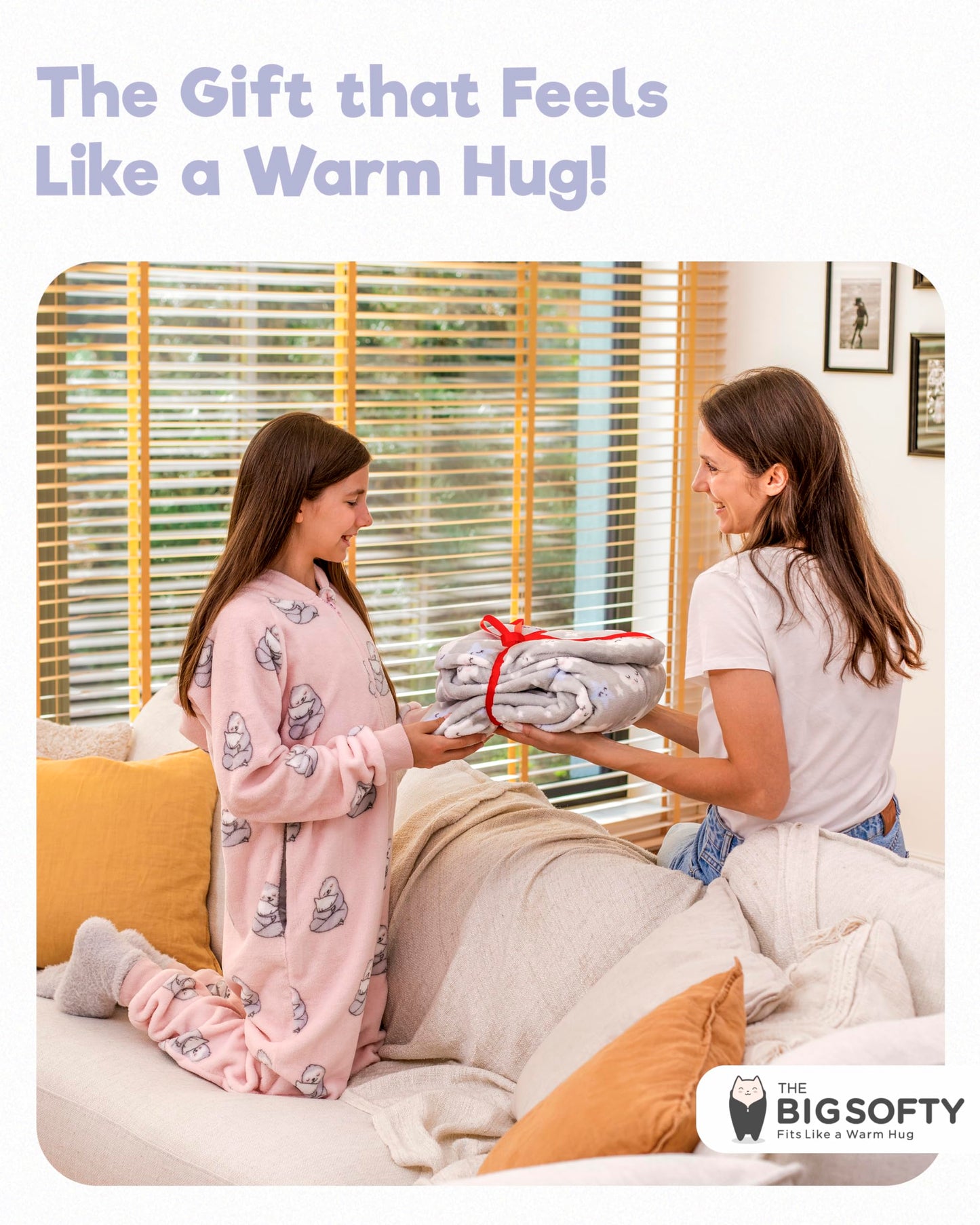 The Big Softy Adult Onesie Pajamas for Women, Cute Onesie for Women, Onesies for Teens, Fleece Teen PJs (Blue Pups, Adult - X-Large)
