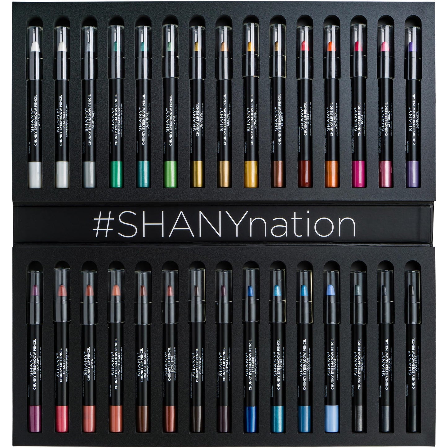 SHANY Chunky Eyeshadow Pencils Lip Liner, Eyeliner, Eye Pencil, Multi Use Chunky Pencils for Eye Shadow, Lip Makeup, Lipstick with Vitamin E,Aloe Vera - Chunky