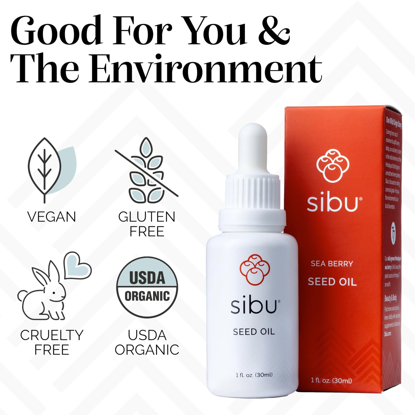 sibu Premium Himalayan Sea Buckthorn Seed Oil, USDA Organic (30ml) – Amazing for Sensitive Skin, Breakouts, & Irritation