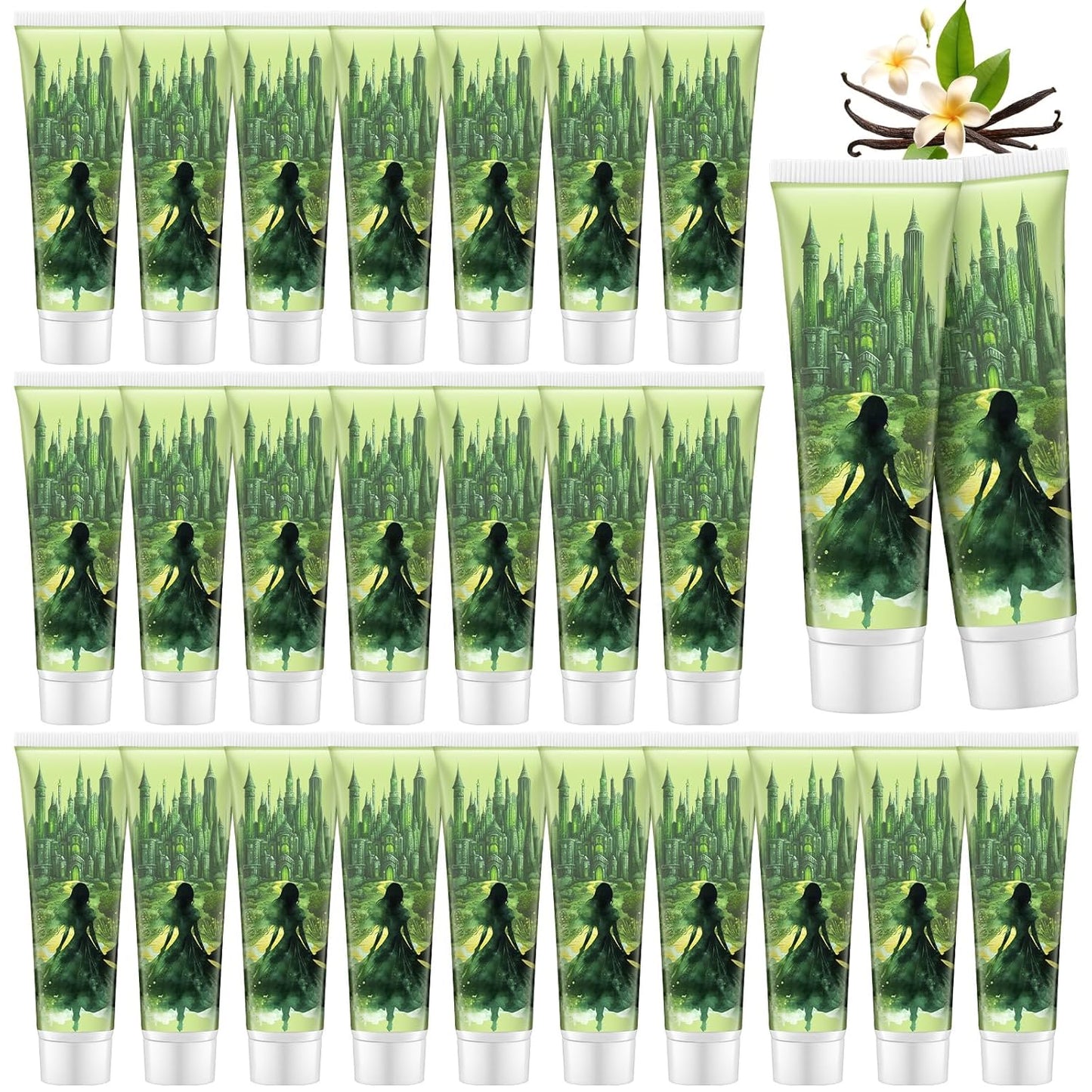 12 Pcs Witch Hand Creams - Pink & Green Halloween Lotions for Party Favors & Decorations