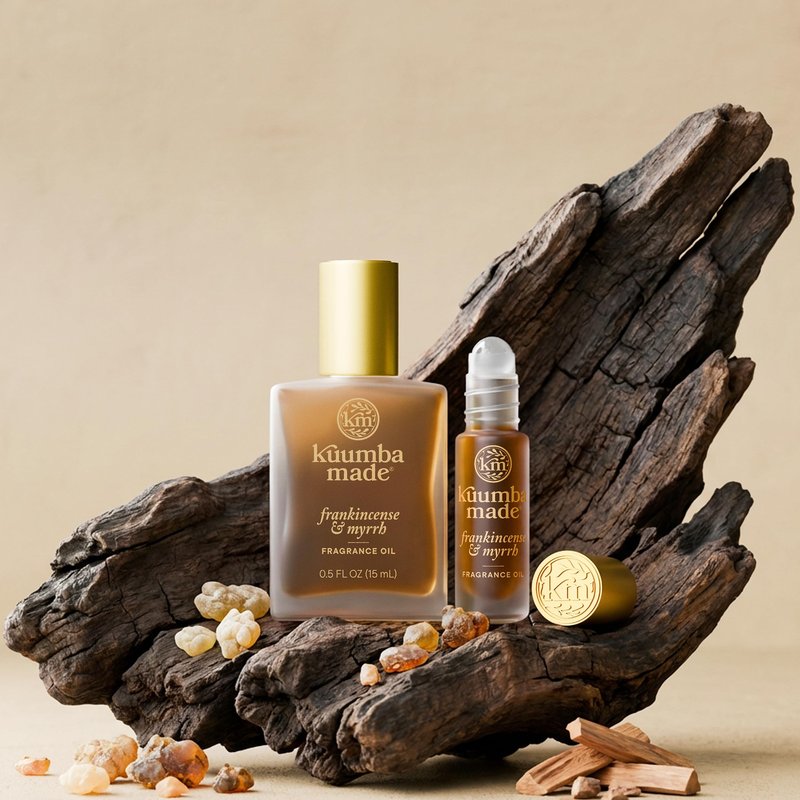 Kuumba Made Frankincense & Myrrh Fragrance Oil, Long-Lasting Scented Oil Perfume Roller, Vegan, Alcohol-Free, 0.5 Fl Oz Fl Oz