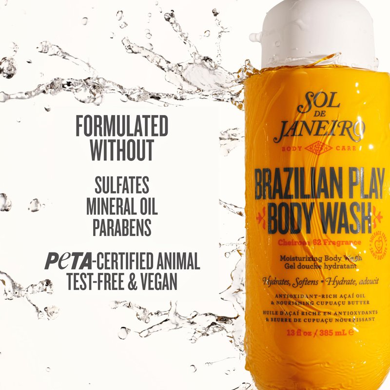 Sol de Janeiro Brazilian Play Moisturizing Shower Cream Gel Body Wash 385mL/13.0 fl oz.
