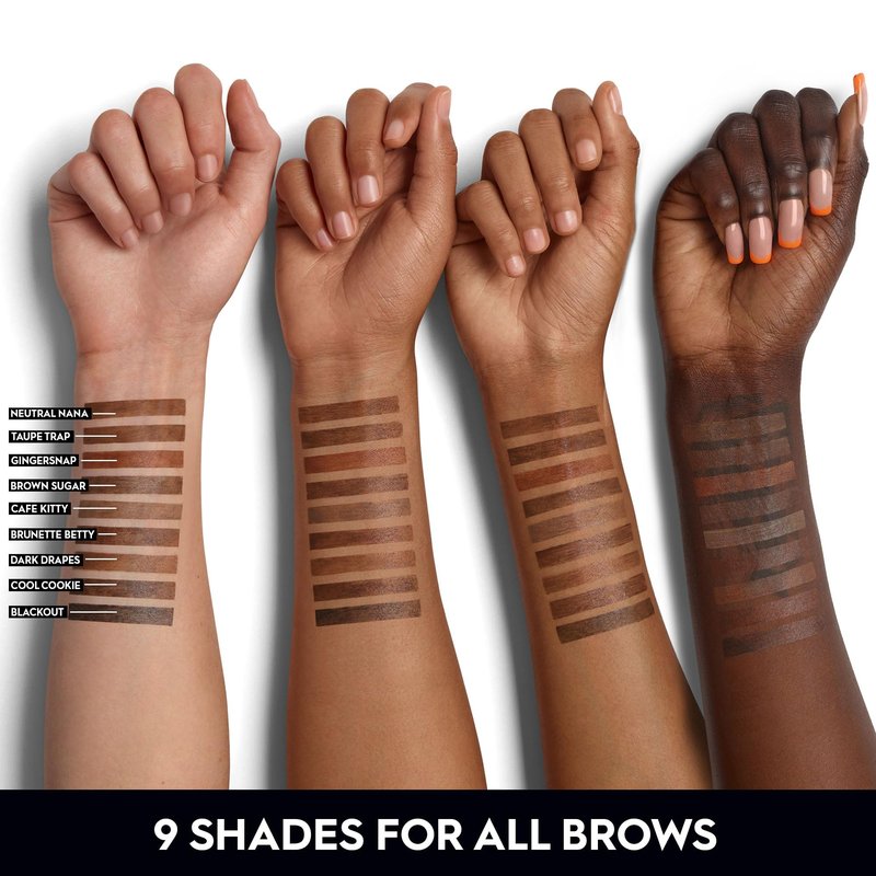 Urban Decay Big Bush Volumizing Tinted Eyebrow Gel (Dark Drapes - Universal Dark Brown), Waterproof, Smudge-Resistant, Flake-Resistant, Buildable Brow Gel Fibers, Up to 24 HR Hold - 0.19 fl oz