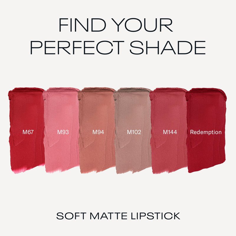 MOB Beauty Soft Matte Lipstick, M102 Mauve Greige, Long Lasting, Weightless Blurring Lip Color Infused with Skincare, Vegan, Silicone-Free, Cruelty Free