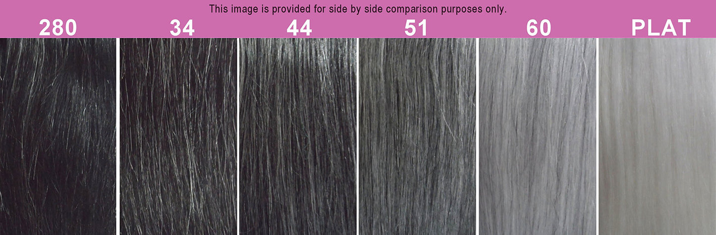 FOXY SALON WEAVE - STRAIGHT08 (Foxy Silver - Weave) - Human Hair Weave in 44