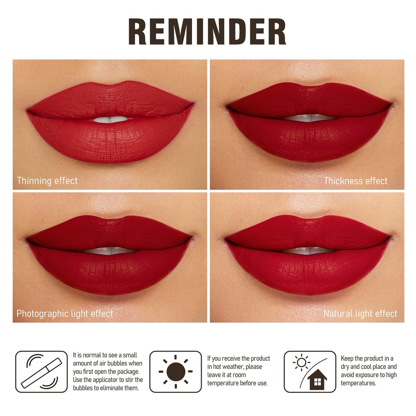 Depuplum 3Pc Matte Liquid Lipsticks for Women, Red Lipstick Nude Lisptick Pink Lipstick, Cruelty Free Long Lasting Lip Makeup,DM05+DM06+DM10