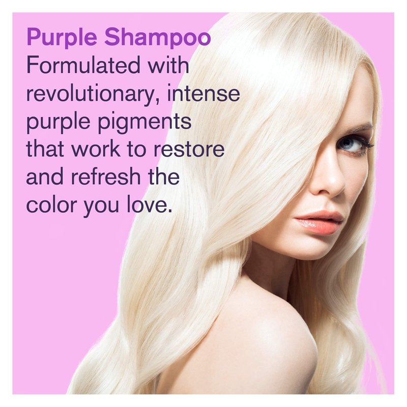 Bold Uniq Purple Shampoo - Remove Yellow Tones & Condition Damaged Hair - For Blonde, Silver or Grey Hair - Paraben & Sulfate Free, Vegan - 8 fl oz