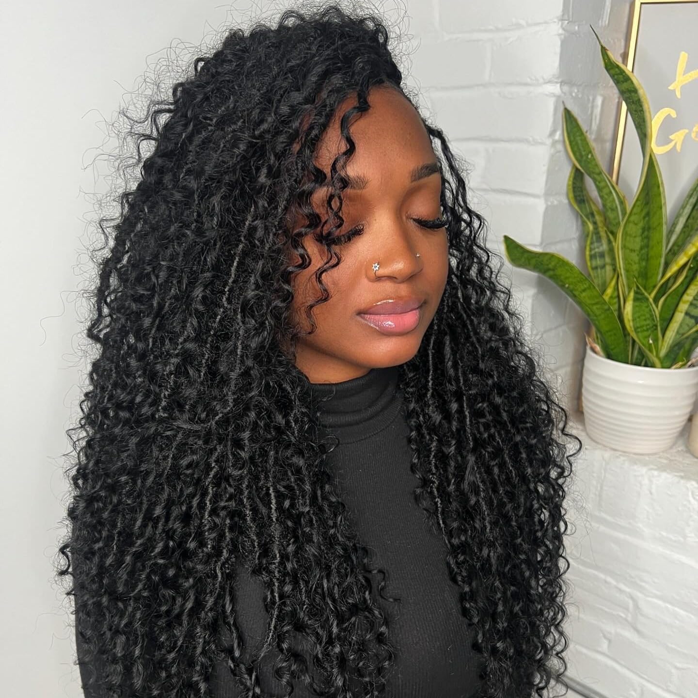 14A Grade High Amplitude Indian Wave Bulk boho braids Human Hair Braiding 100% Brazillian Virgin Hair Extensions 2Bundle/Pack 100g More Density for Micro braiding No Weft (Deep wave, 18inch)