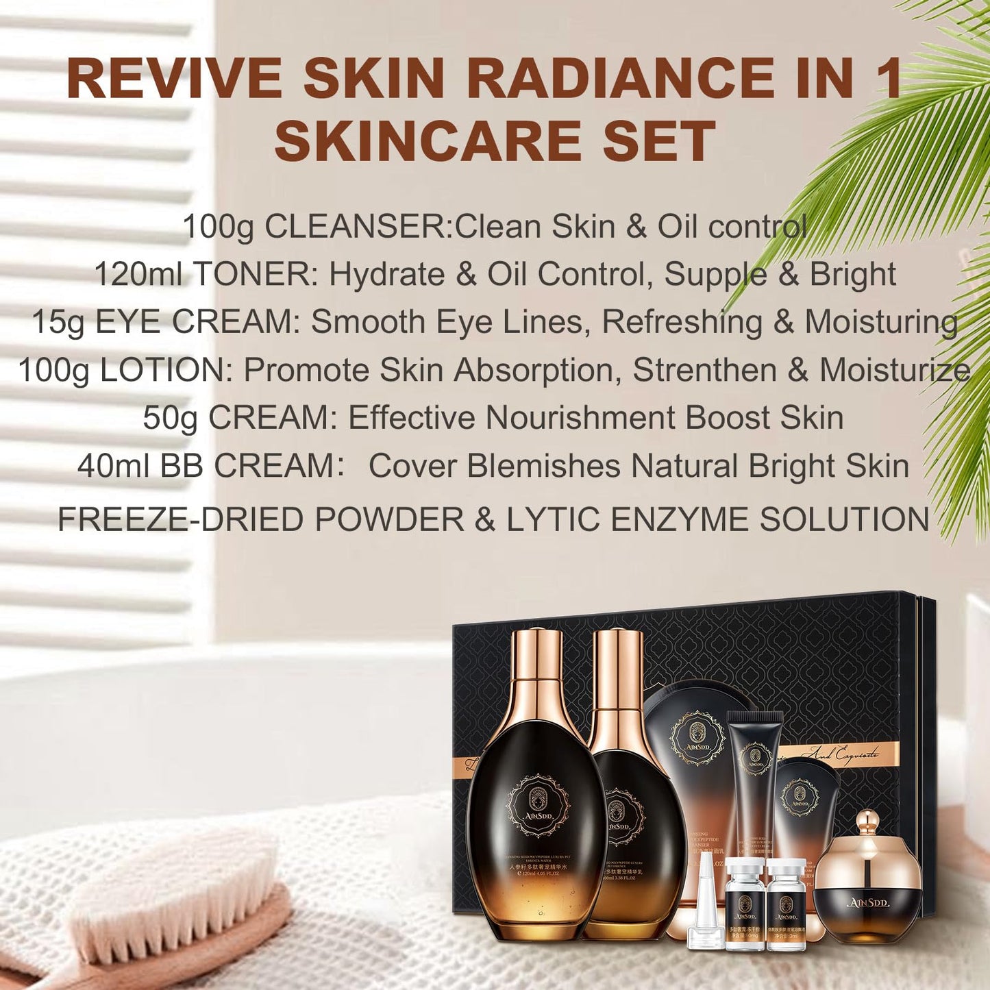 R RadiantRise Anti-Aging Skin Care Set 12-In-1 Skin Care Routine Kit For Women Christmas Gift Valentine's Day Gift